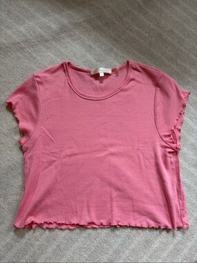 Loveshackfancy Pink Short Sleeve Tee